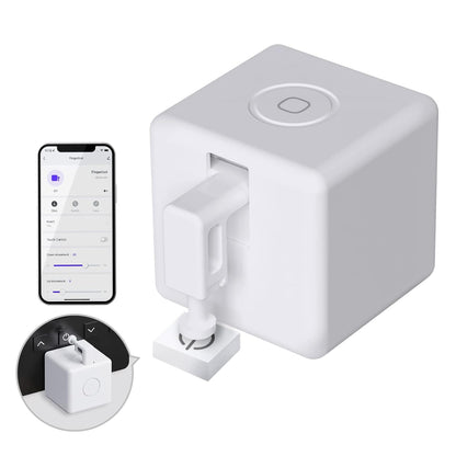 Fingerbot plus Smart Button Pusher No Wiring Switch, Upgrade with Touch Control, Work with Smart Life App, Add  Tuya Bluetooth Hub Make It Compatible with Alexa,Google Home and Timer Control